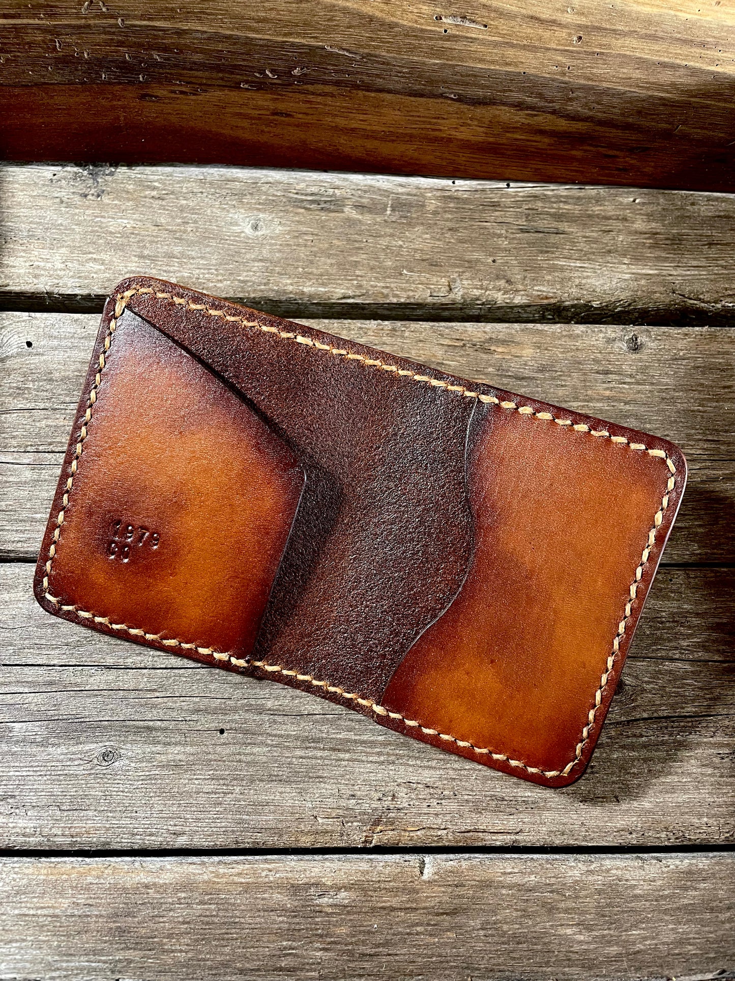 The Waylon Wallet in vintage brown
