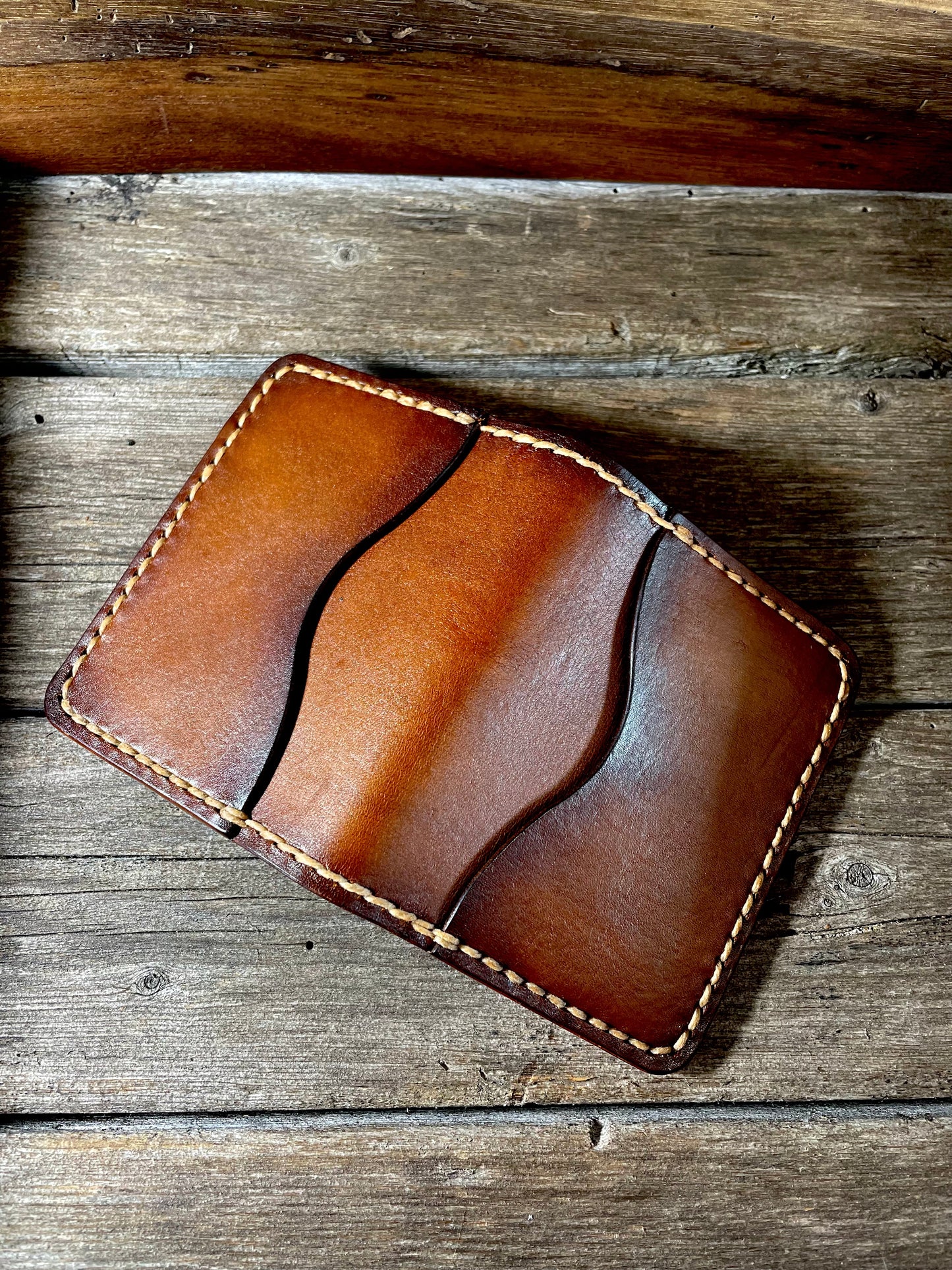 The Waylon Wallet in vintage brown