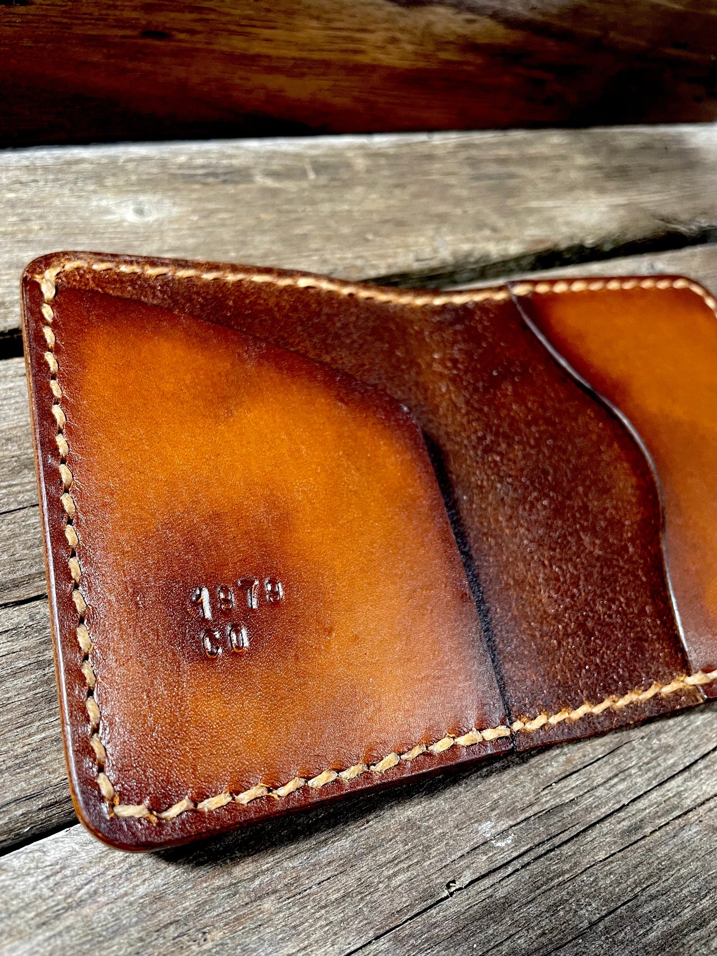 The Waylon Wallet in vintage brown