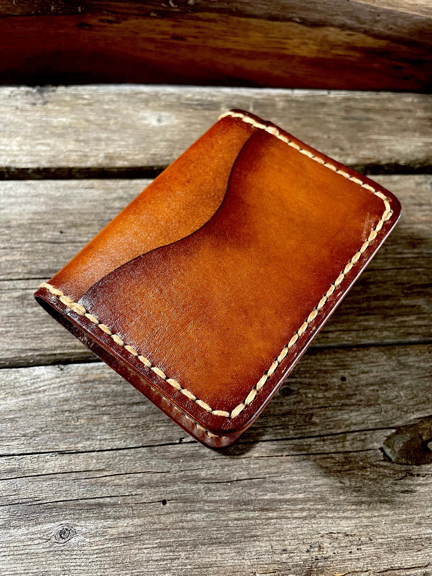 The Waylon Wallet in vintage brown