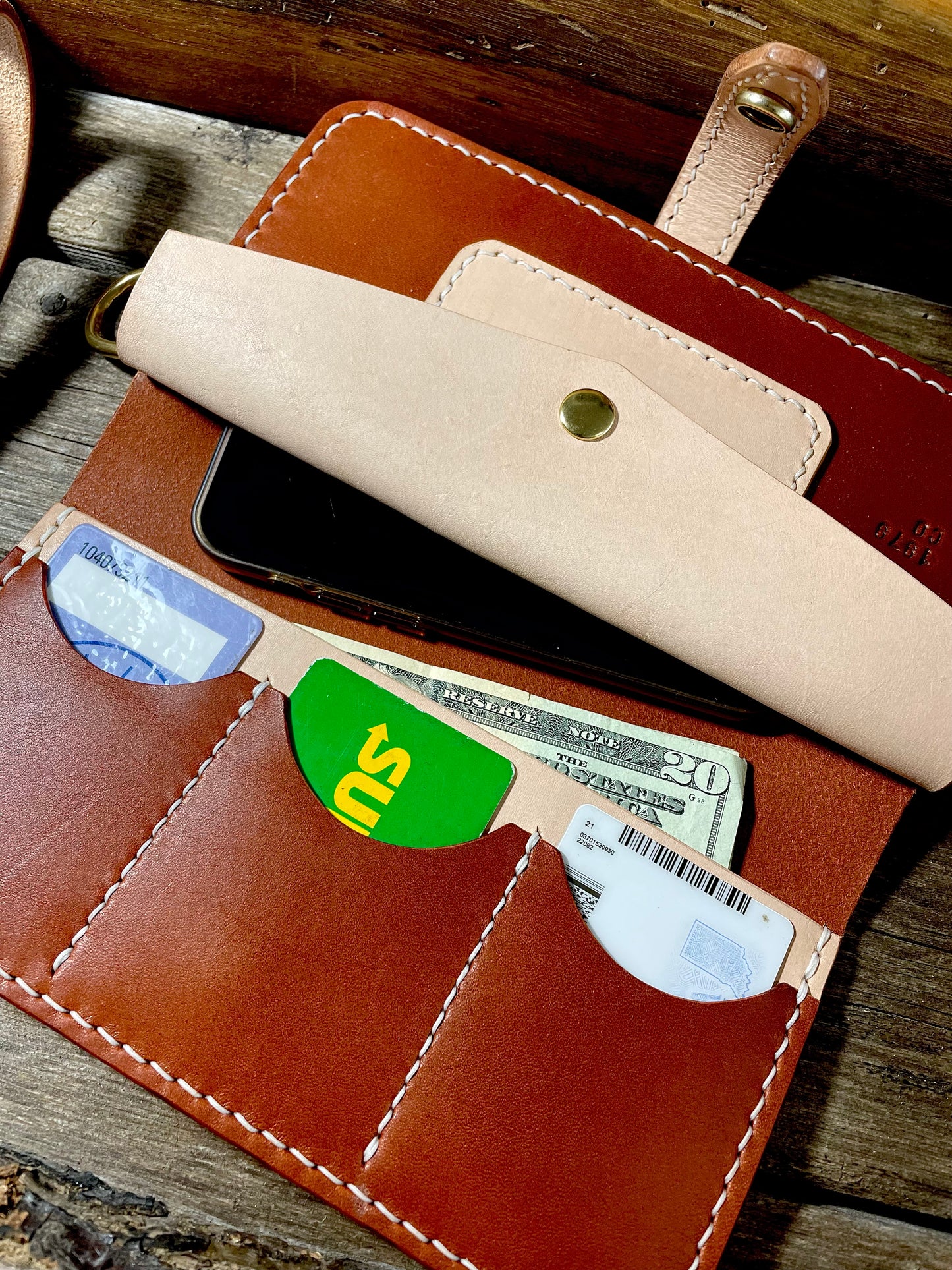 Chestnut Clutch Wallet