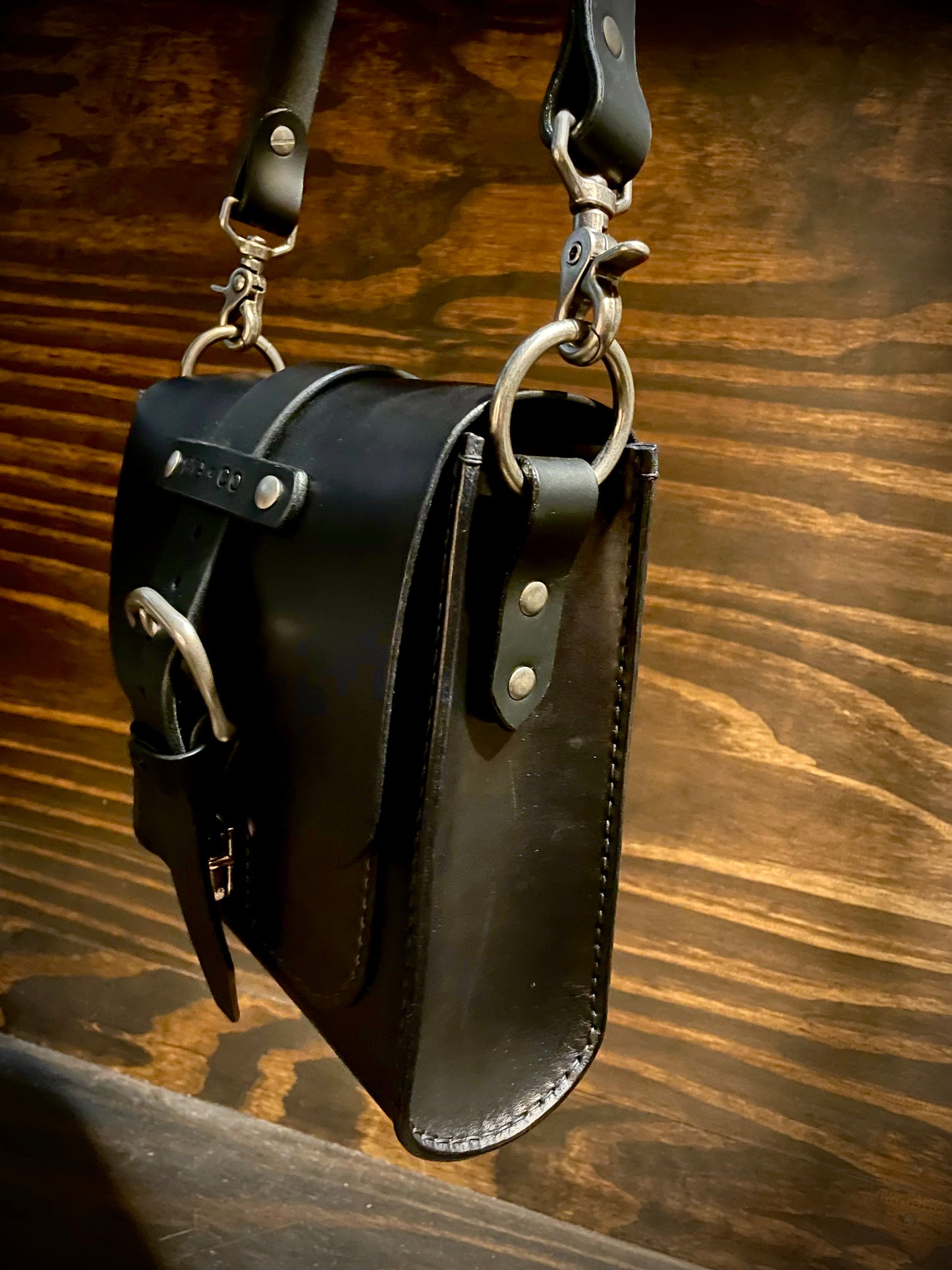 Black No. 1 Field Bag in English Bridle