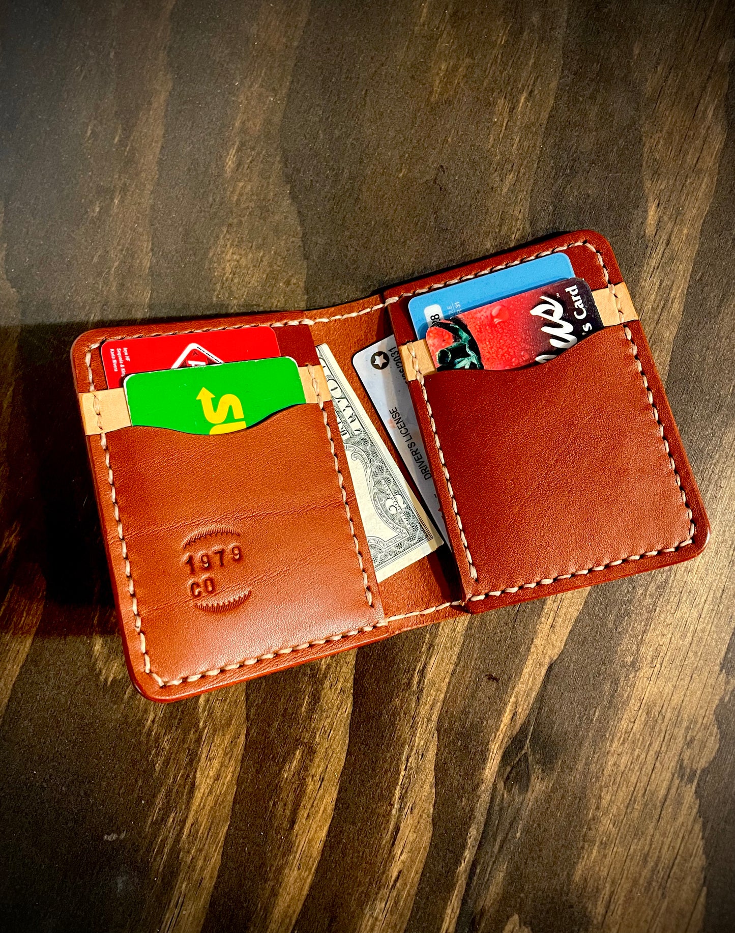 The Twain wallet in Chestnut