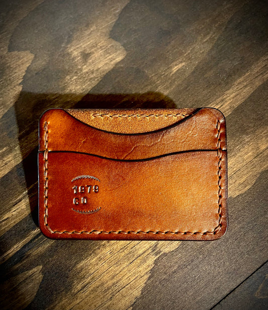 The Osbourne minimalist wallet in Walnut