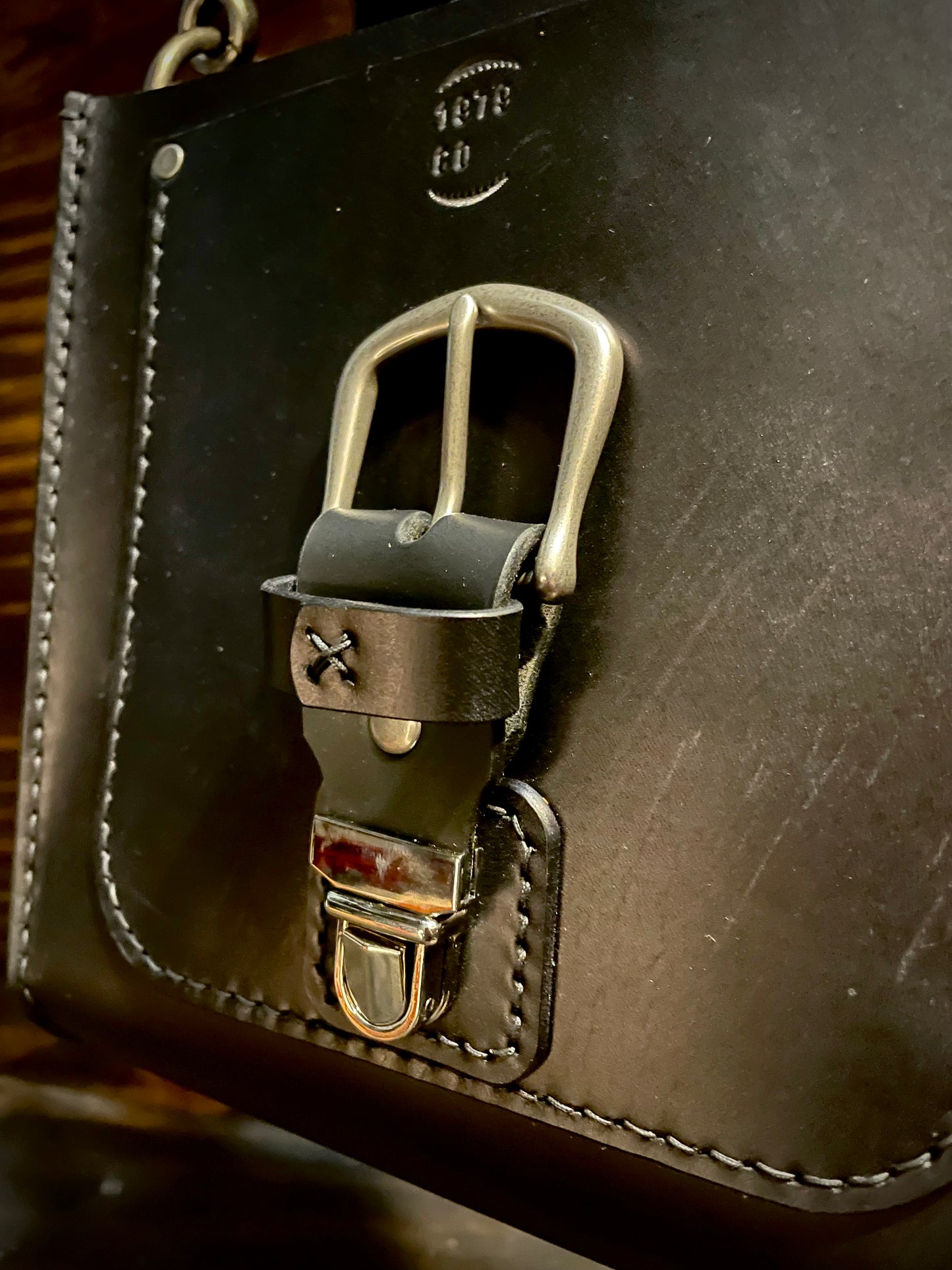 Black No. 1 Field Bag in English Bridle