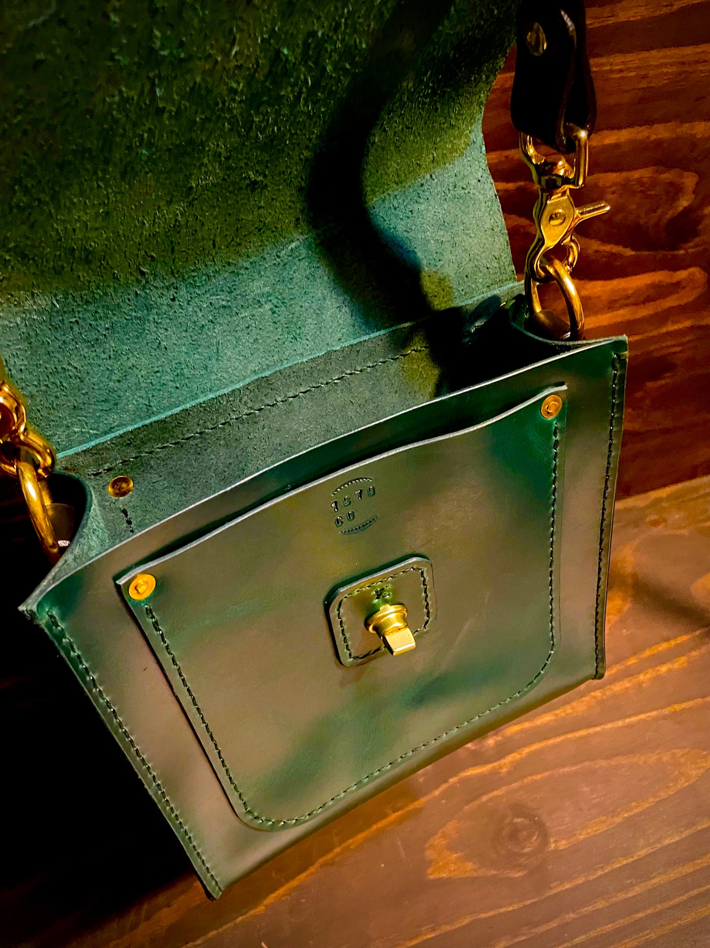 Field Bag in Ocean Green