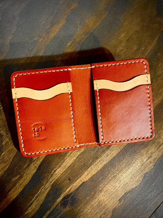The Twain wallet in Chestnut