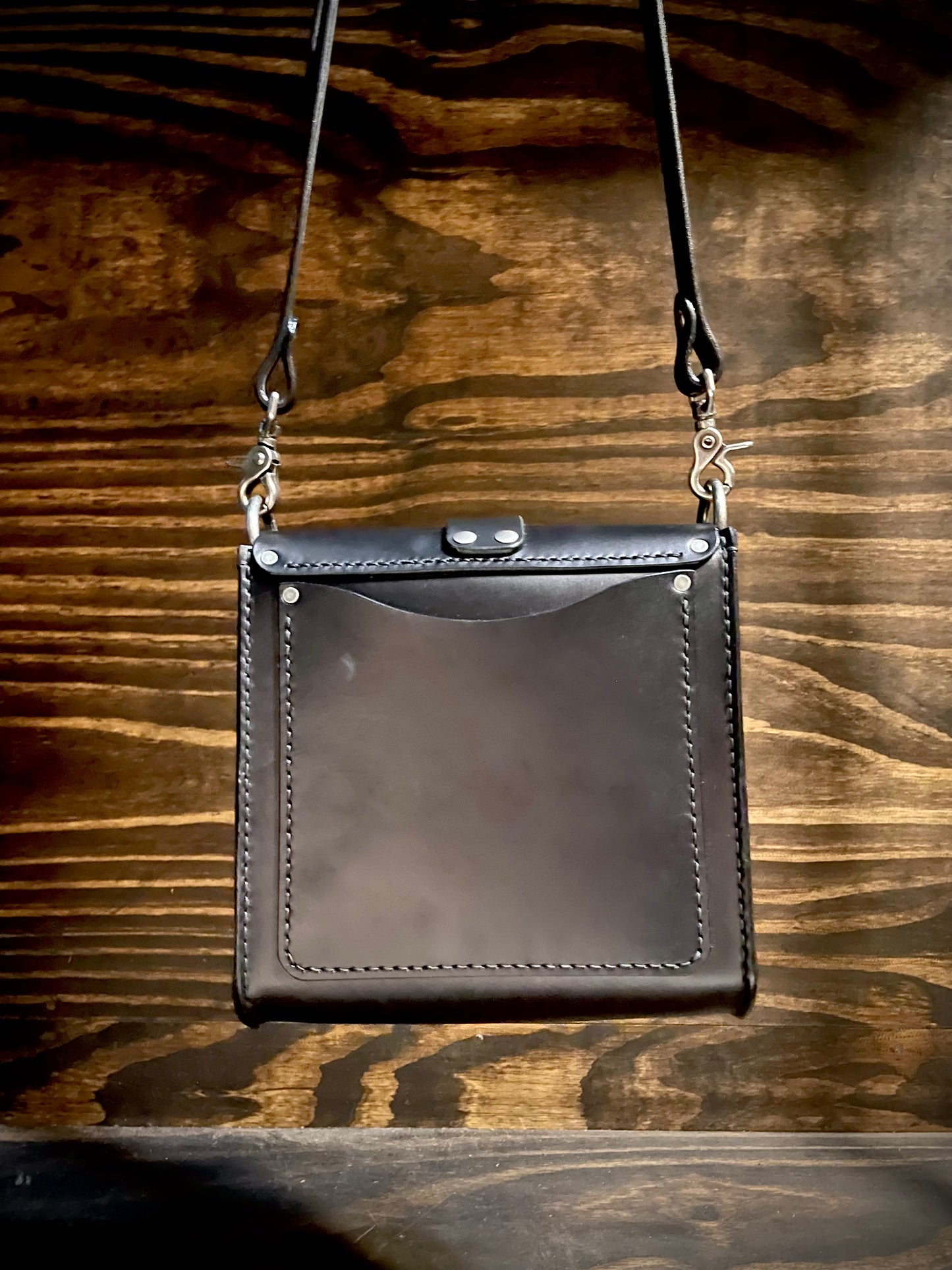 Black No. 1 Field Bag in English Bridle