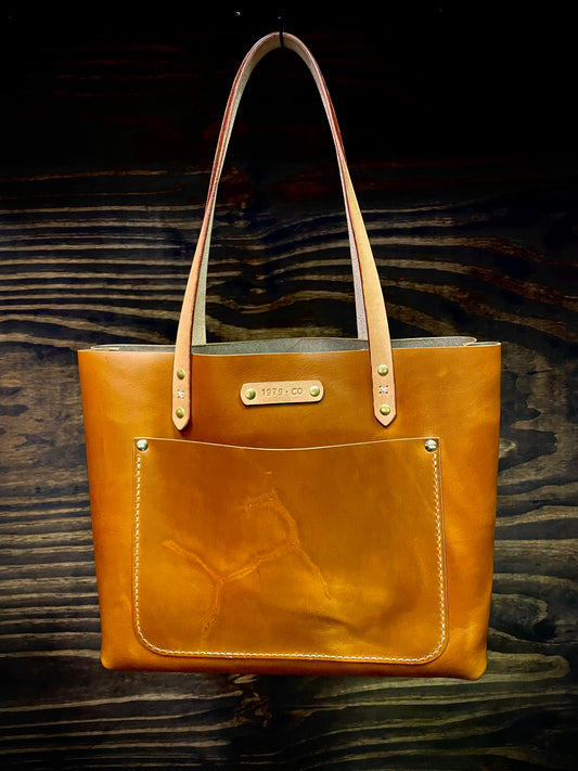 Work tote bag in Rust