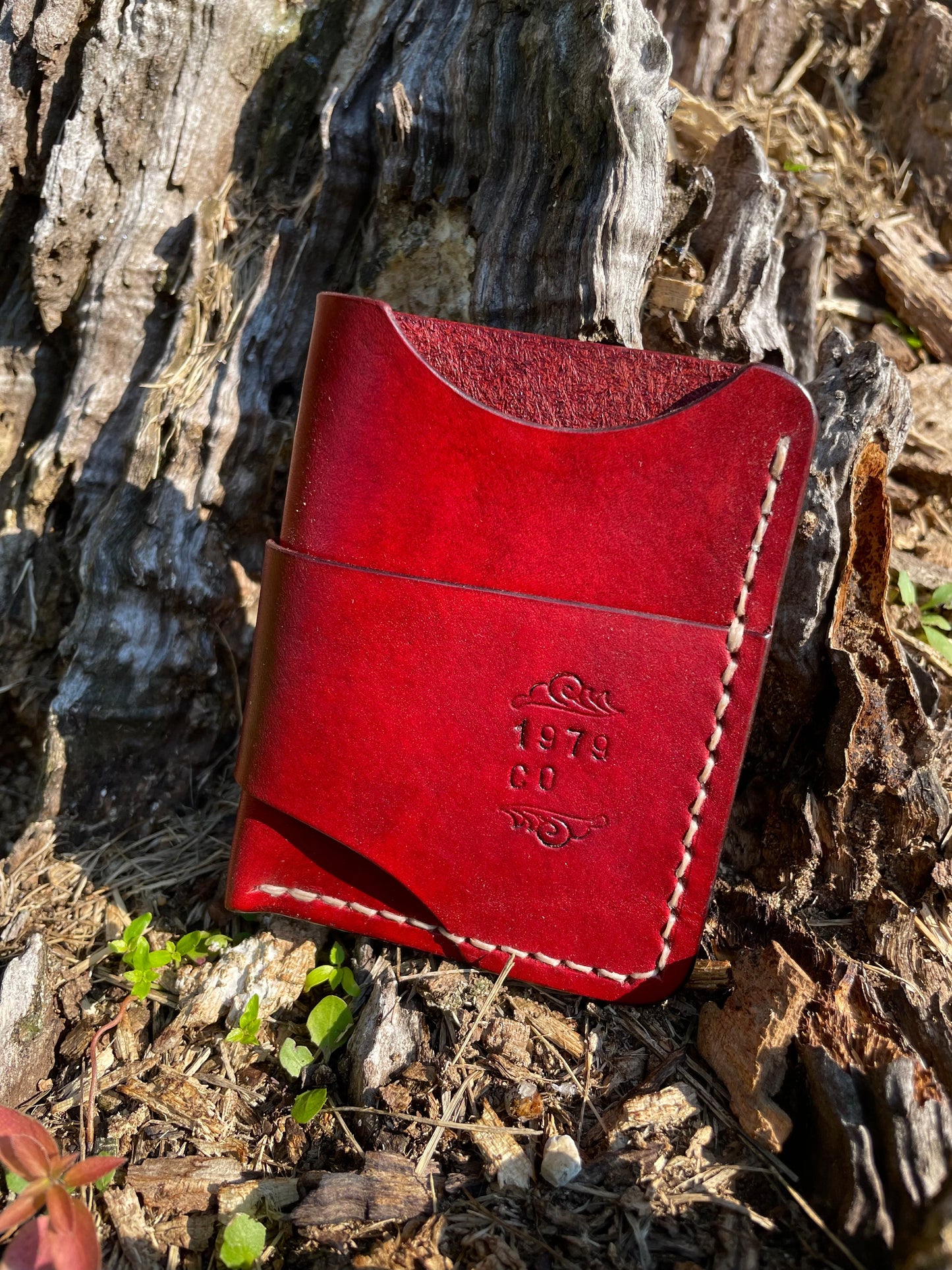 Striker Minimalist Wallet in Oxblood