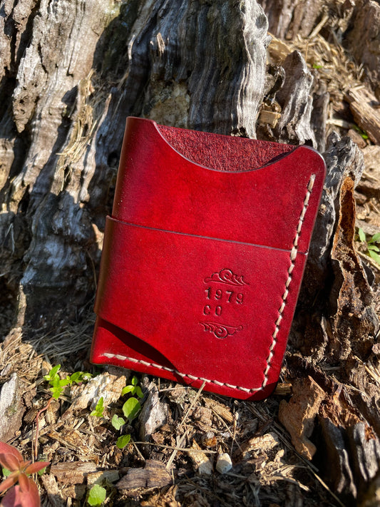 Striker Minimalist Wallet in Oxblood