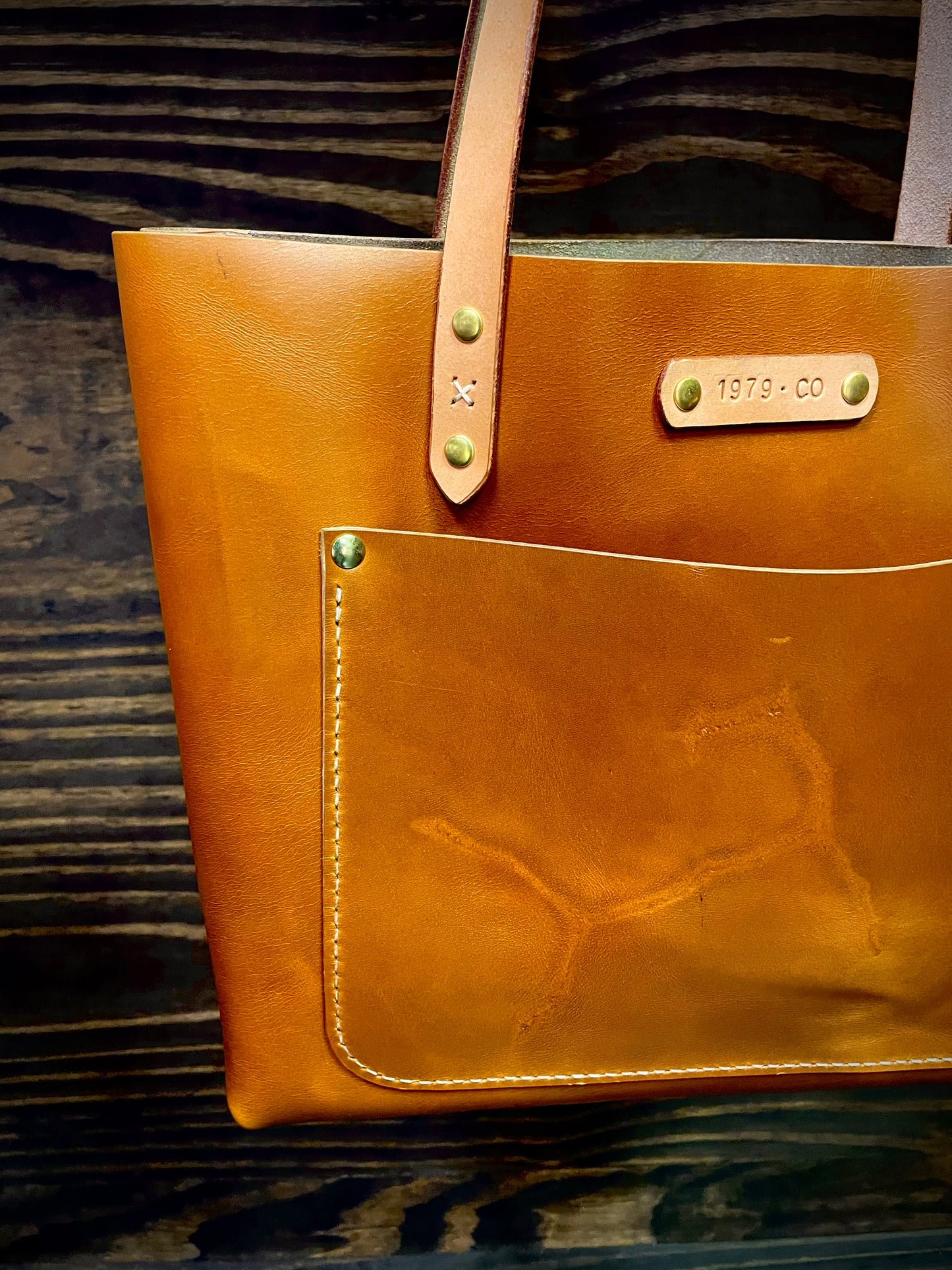 Work tote bag in Rust