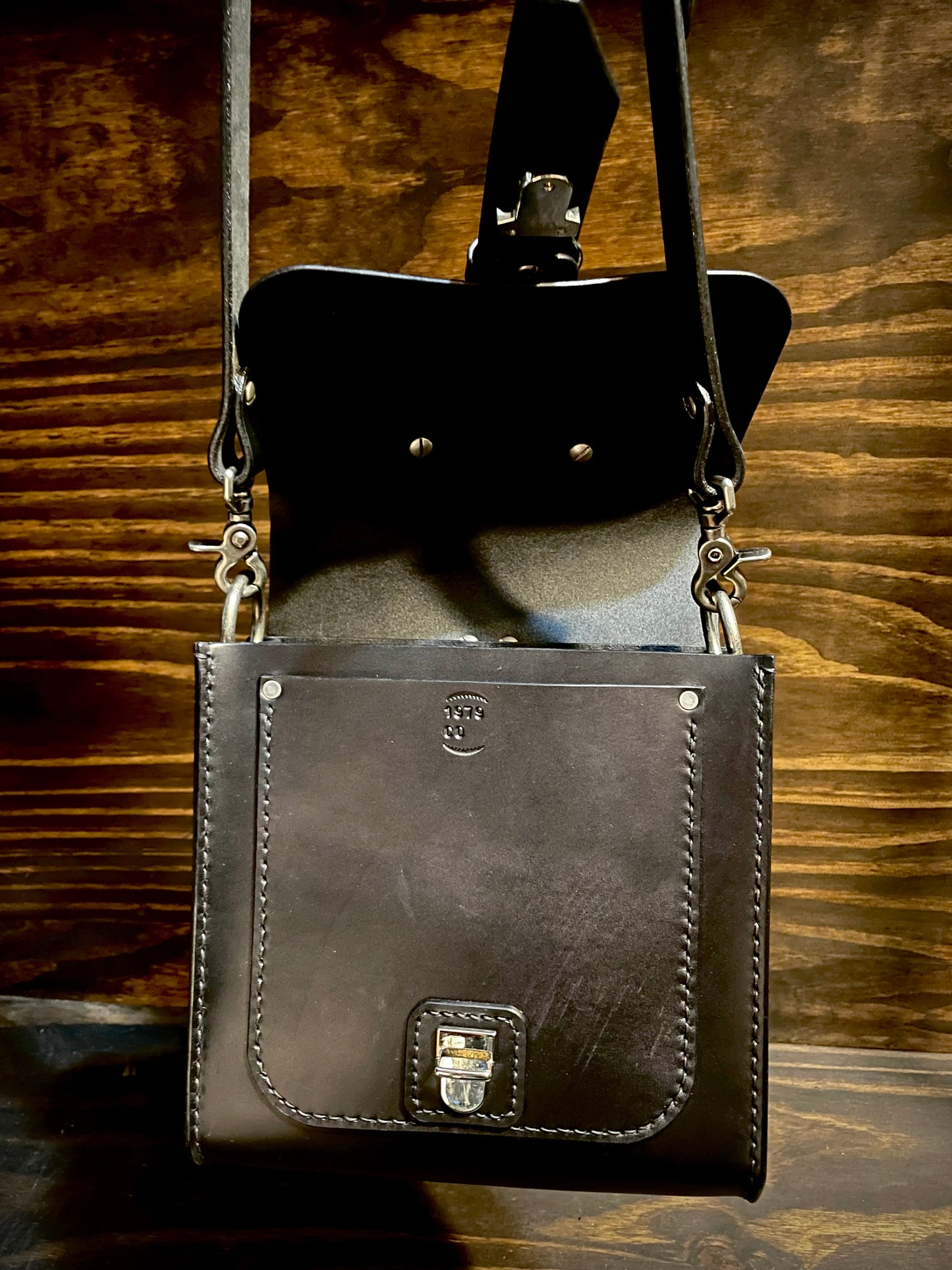 Black No. 1 Field Bag in English Bridle