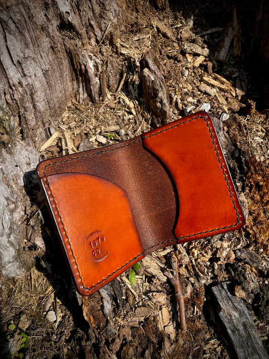 The Waylon Wallet in vintage brown