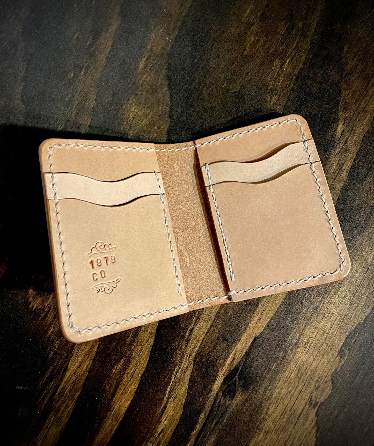 The Twain wallet in Sedgwick English Bridle