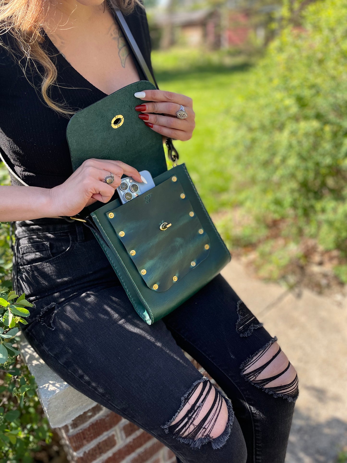 Green Field Crossbody Bag