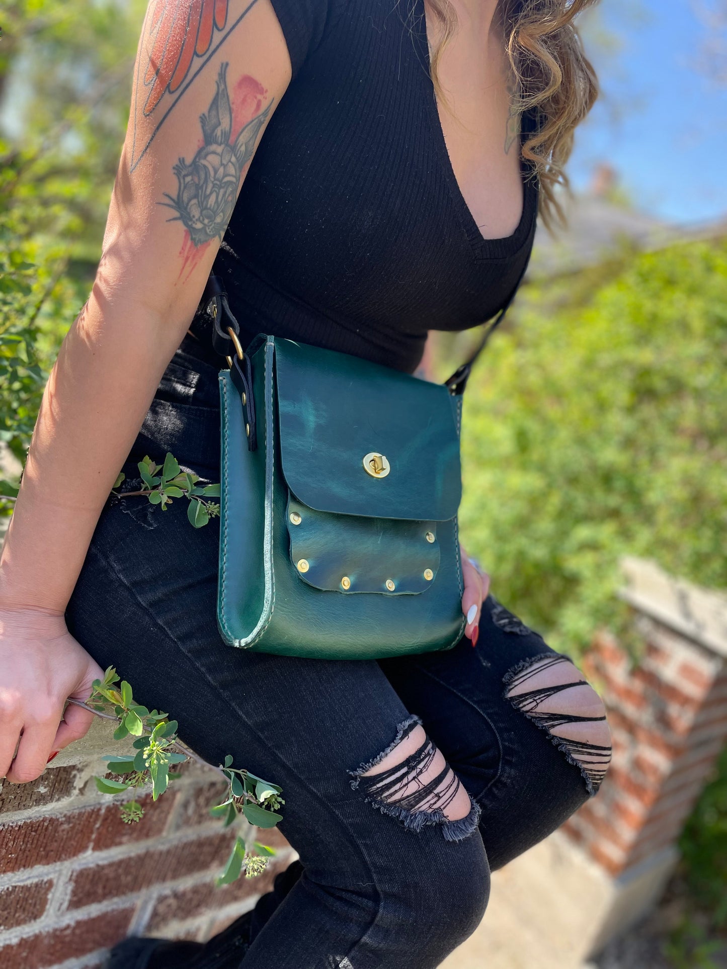 Green Field Crossbody Bag