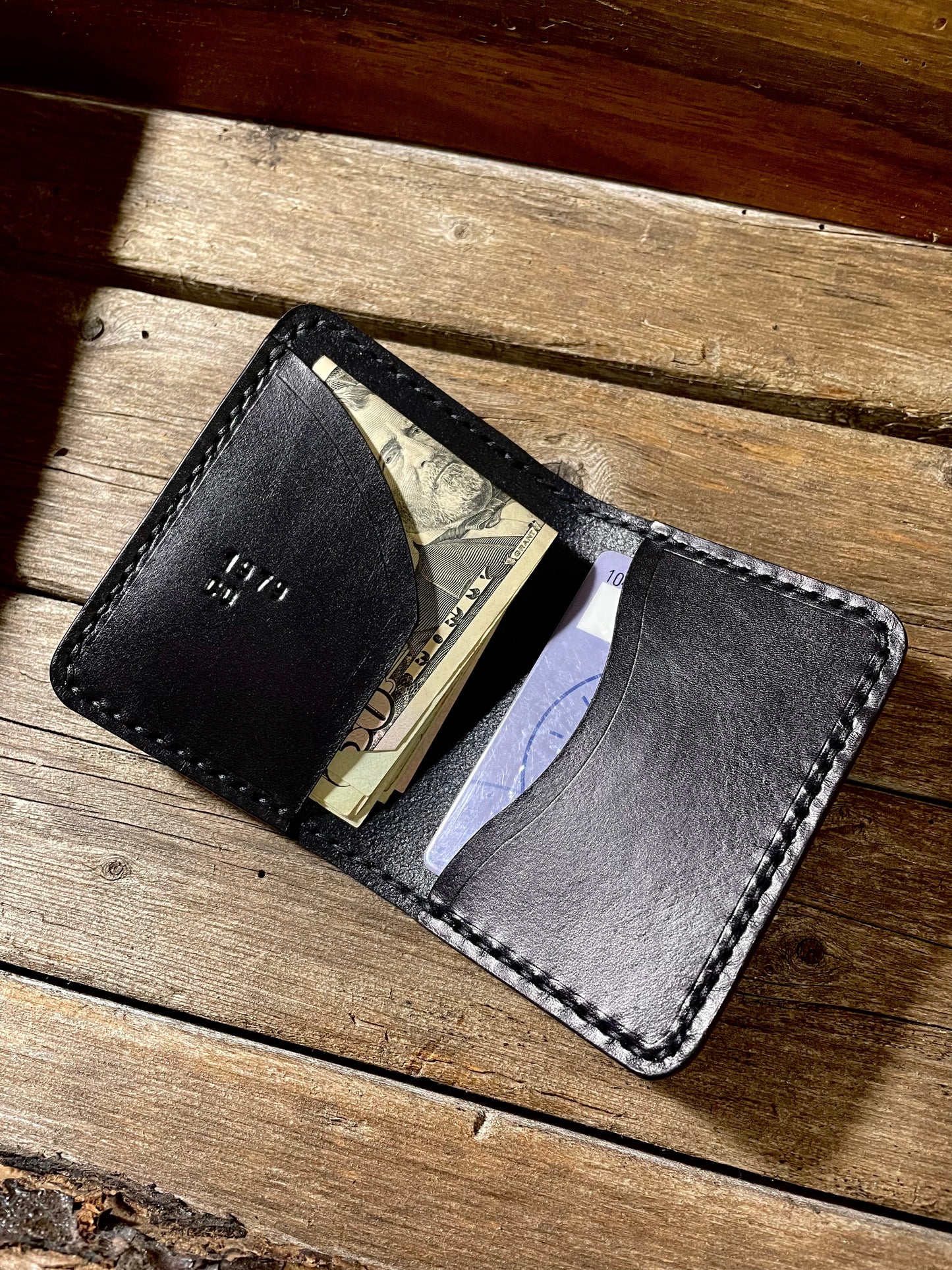 Black Beard Minimalist Wallet